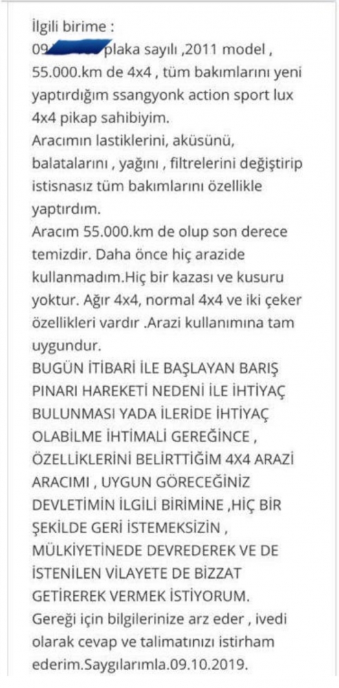 Barış Pınarı Harekatı'yla ilgili CİMER'e destek mesajları yağdı